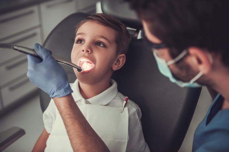 child at dentist appointment